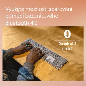 Microsoft Surface Keyboard (2. edícia)/Bezdrôtová Bluetooth/US layout/Sivá EP2-04196