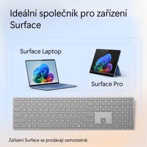 Microsoft Surface Keyboard (2. edícia)/Bezdrôtová Bluetooth/US layout/Sivá EP2-04196
