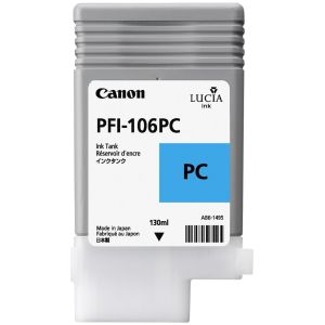 Cartridge Canon PFI-106PC, foto azurová (photo cyan), originál