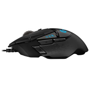 Logitech G502 HERO/Herná/Optická/Pre pravákov/25 600 DPI/Drôtová USB/Čierna 910-005470
