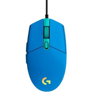 Logitech G102 Lightsync/Herná/Optická/8 000 DPI/Drôtová USB/Modrá 910-005801