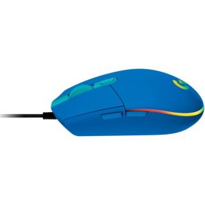 Logitech G102 Lightsync/Herná/Optická/8 000 DPI/Drôtová USB/Modrá 910-005801