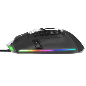 Patriot Viper RGB Black Edition/Herná/Laserová/Pre pravákov/6 000 DPI/Drôtová USB/Čierna PV570LUXWAK