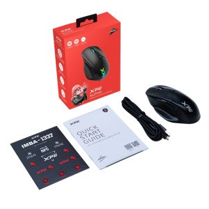 Adata XPG Alpha/Herná/Optická/Pre pravákov/16 000 DPI/USB+BT/Čierna ALPHAWL-BKCWW