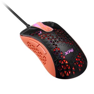 Adata XPG Slingshot Mera Edition/Herná/Optická/Pre pravákov/12 000 DPI/Drôtová USB/Čierna-oranžová SLINGSHOT-BK/OGCWW