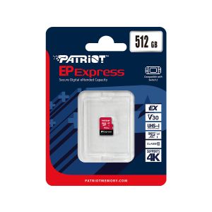 Patriot EP Express/Micro SDXC/512GB/UHS-I U3 / Class 10 PEF512GEPEXMCX