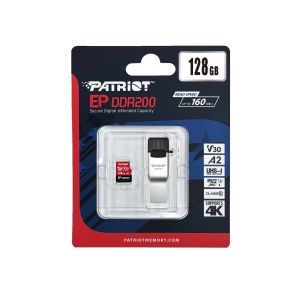 Patriot EP DDR200 + čítačka/Micro SDXC/128GB/UHS-I U3 / Class 10 PEF128GEP33MCX