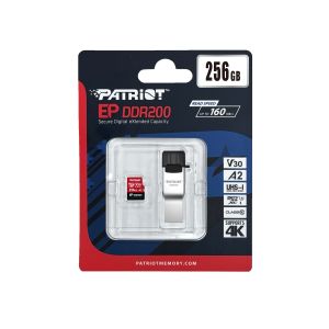 Patriot EP DDR200 + čítačka/Micro SDXC/256GB/UHS-I U3 / Class 10 PEF256GEP33MCX