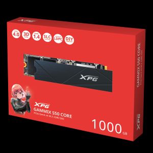 ADATA XPG GAMMIX S50 CORE/1TB/SSD/M.2 NVMe/Čierna/Heatsink/3R SGAMMIXS50C-1000G-CS