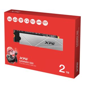 ADATA XPG GAMMIX S60/2TB/SSD/M.2 NVMe/Strieborná/Heatsink/5R AGAMMIXS60-2T-CS