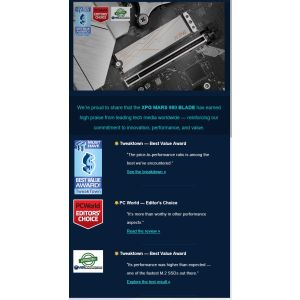 ADATA SSD 4TB XPG MARS 980 BLADE Gen5x4 SMAR-980B-4TCS