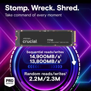 Crucial T710/1TB/SSD/M.2 NVMe/Čierna/5R CT1000T710SSD8