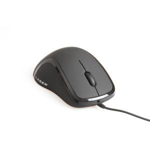 EVOLVEO ML-507B/Ergonomická/Laserová/Pre pravákov/1 600 DPI/Drôtová USB/Čierna ML-507B