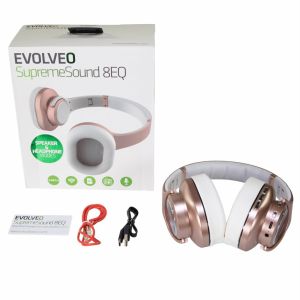 EVOLVEO SupremeSound 8EQ, Bluetooth slúchadlá s reproduktorom a ekvalizérom 2v1, ružové SD-8EQ-RG
