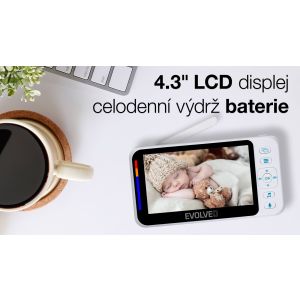 EVOLVEO Baby Monitor N4, detská videoopatrovateľka CAM-4