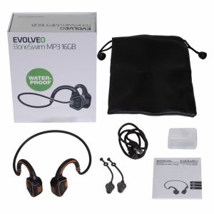 EVOLVEO BoneSwim MP3 16GB, bezdrôtové slúchadlá BS-MP3-16GB-OR