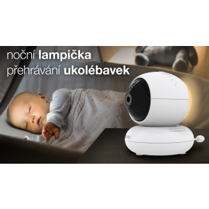 EVOLVEO NL4, detská videoopatrovateľka s nočným svetlom a otočnou kamerou CAM-NL4
