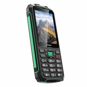 EVOLVEO StrongPhone W4, vodotesný odolný Dual SIM telefón, čierno-zelená SGP-W4-BG