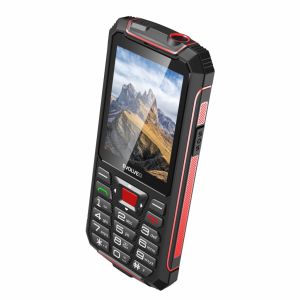 EVOLVEO StrongPhone W4, vodotesný odolný Dual SIM telefón, čierno-červená SGP-W4-BR