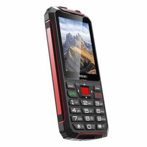 EVOLVEO StrongPhone W4, vodotesný odolný Dual SIM telefón, čierno-červená SGP-W4-BR