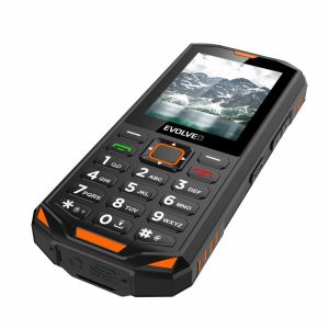 EVOLVEO StrongPhone X5, vodotesný odolný Dual SIM telefón, čierno-oranžová SGP-X5-B