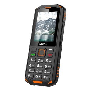 EVOLVEO StrongPhone X5, vodotesný odolný Dual SIM telefón, čierno-oranžová SGP-X5-B