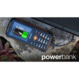 EVOLVEO StrongPhone Z6, vodotesný odolný Dual SIM telefón, čierno-oranžová SGP-Z6-BO