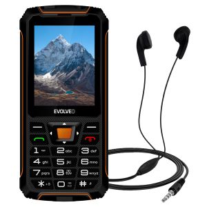 EVOLVEO StrongPhone Z6, vodotesný odolný Dual SIM telefón, čierno-oranžová SGP-Z6-BO