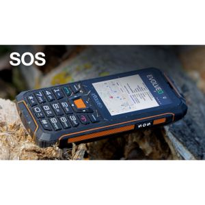 EVOLVEO StrongPhone Z6, vodotesný odolný Dual SIM telefón, čierno-oranžová SGP-Z6-BO
