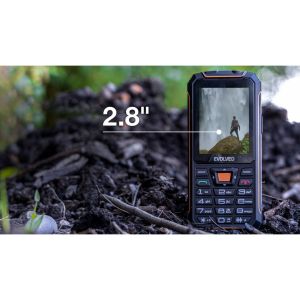 EVOLVEO StrongPhone Z6, vodotesný odolný Dual SIM telefón, čierno-oranžová SGP-Z6-BO