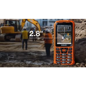 EVOLVEO StrongPhone Z6, vodotesný odolný Dual SIM telefón, oranžová SGP-Z6-OR