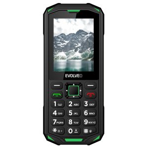 EVOLVEO StrongPhone X5, vodotesný odolný Dual SIM telefón, čierno-zelená SGP-X5-GR