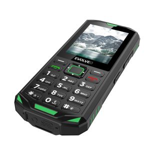 EVOLVEO StrongPhone X5, vodotesný odolný Dual SIM telefón, čierno-zelená SGP-X5-GR
