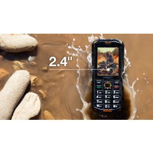 EVOLVEO StrongPhone X5, vodotesný odolný Dual SIM telefón, čierno-zelená SGP-X5-GR