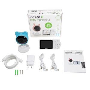 EVOLVEO Baby Monitor N3, detská videoopatrovateľka, modrá CAM-3B