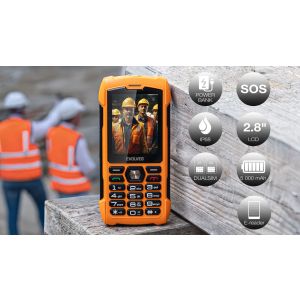 EVOLVEO StrongPhone H1, vodotesný odolný Dual SIM telefón, oranžová SGP-H1-OR