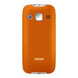 EVOLVEO EasyPhone XR, mobilný telefón pre seniorov s nabíjacím stojanom, oranžový EP-601-XR-OR