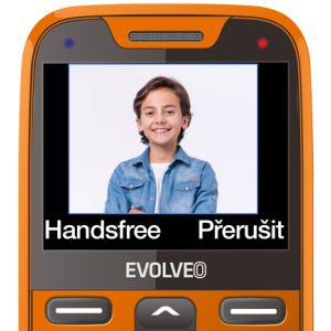 EVOLVEO EasyPhone XR, mobilný telefón pre seniorov s nabíjacím stojanom, oranžový EP-601-XR-OR