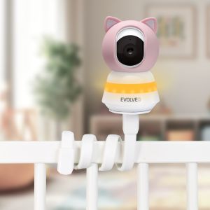 EVOLVEO Baby Monitor LUX- Múdra 360 ° videoopatrovateľka s nočným videním, detekciou plače a pohybu, ružová CAM-LUX-P
