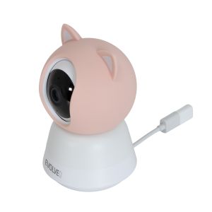 EVOLVEO Baby Monitor LUX- Múdra 360 ° videoopatrovateľka s nočným videním, detekciou plače a pohybu, ružová CAM-LUX-P