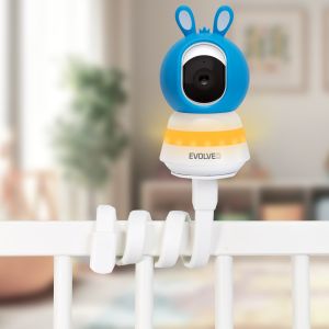 EVOLVEO Baby Monitor N5 - Set videoopatrovateľky s 360 ° dohľadom, obojsmernou komunikáciou a uspávankami, CAM-5-B
