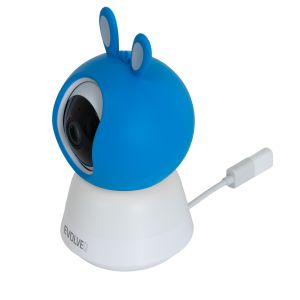 EVOLVEO Baby Monitor N5 - Set videoopatrovateľky s 360 ° dohľadom, obojsmernou komunikáciou a uspávankami, CAM-5-B
