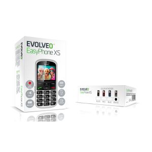 EVOLVEO EasyPhone XS, mobilný telefón pre seniorov, biely EP-570-XS-WH