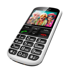 EVOLVEO EasyPhone XS, mobilný telefón pre seniorov, biely EP-570-XS-WH