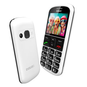 EVOLVEO EasyPhone XS, mobilný telefón pre seniorov, biely EP-570-XS-WH