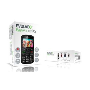 EVOLVEO EasyPhone XS, mobilný telefón pre seniorov, čierny EP-570-XS-BK