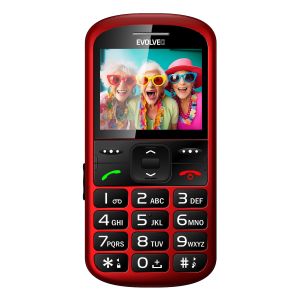 EVOLVEO EasyPhone XS, mobilný telefón pre seniorov, červený EP-570-XS-RD