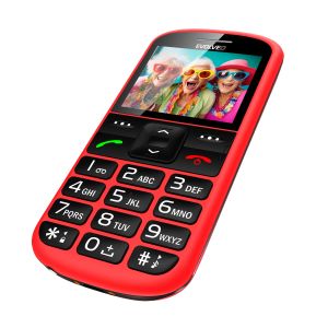 EVOLVEO EasyPhone XS, mobilný telefón pre seniorov, červený EP-570-XS-RD
