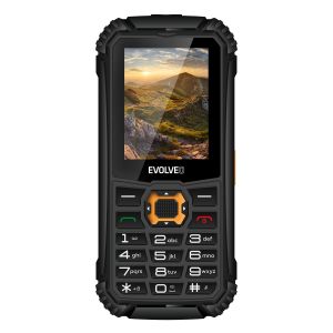 EVOLVEO StrongPhone Q1, vodotesný odolný Dual SIM telefón, čierno-oranžový SGP-Q1-BO