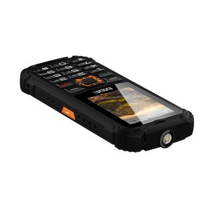 EVOLVEO StrongPhone Q1, vodotesný odolný Dual SIM telefón, čierno-oranžový SGP-Q1-BO